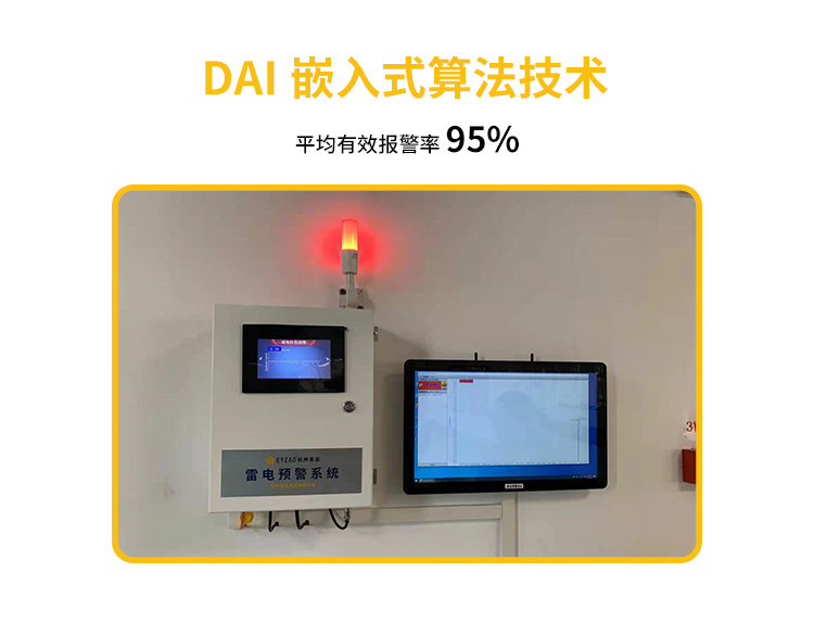 機場雷電預警系統(tǒng)平均有效報警率95%